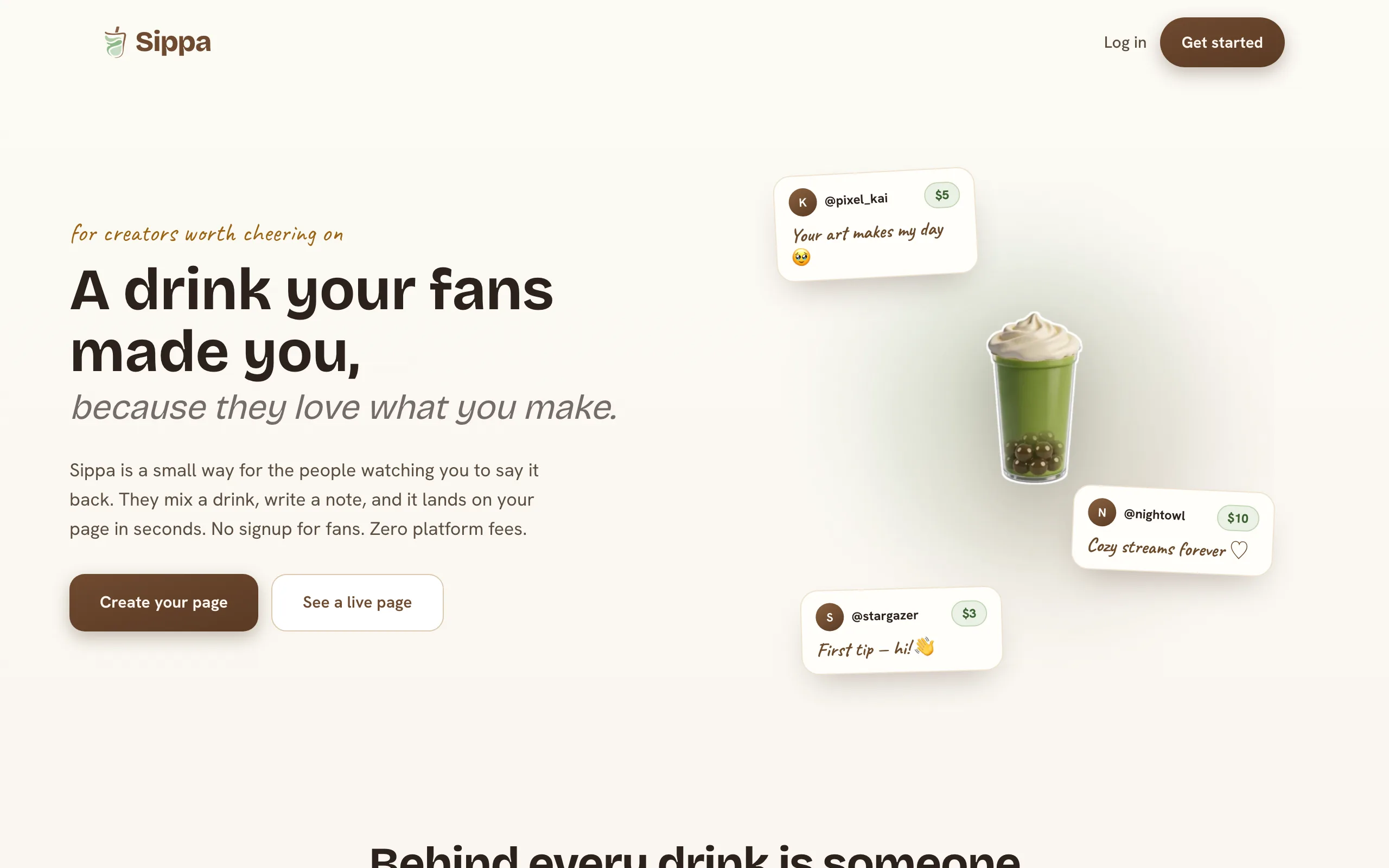 The pitch, in one screen