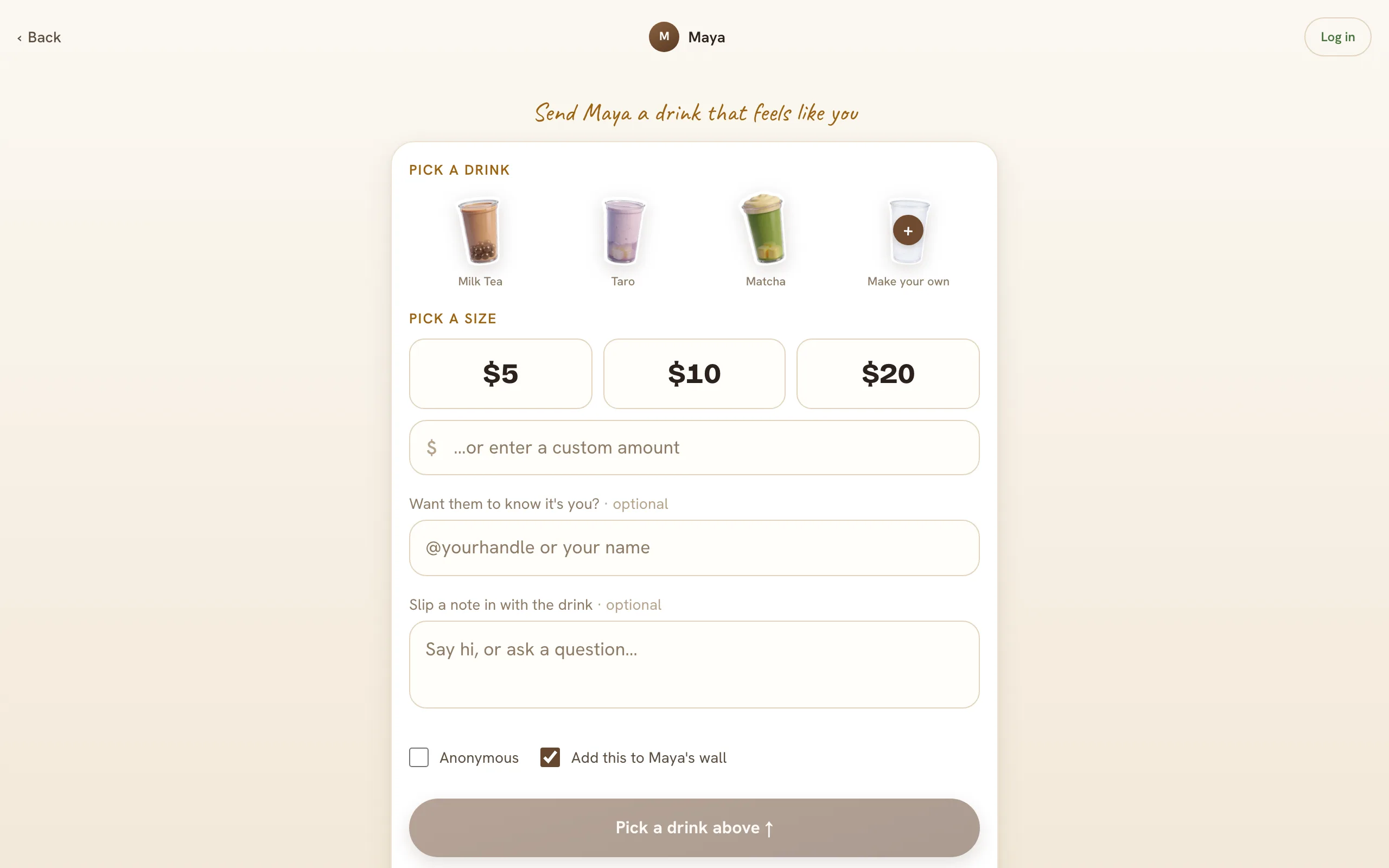 Tipping, step one